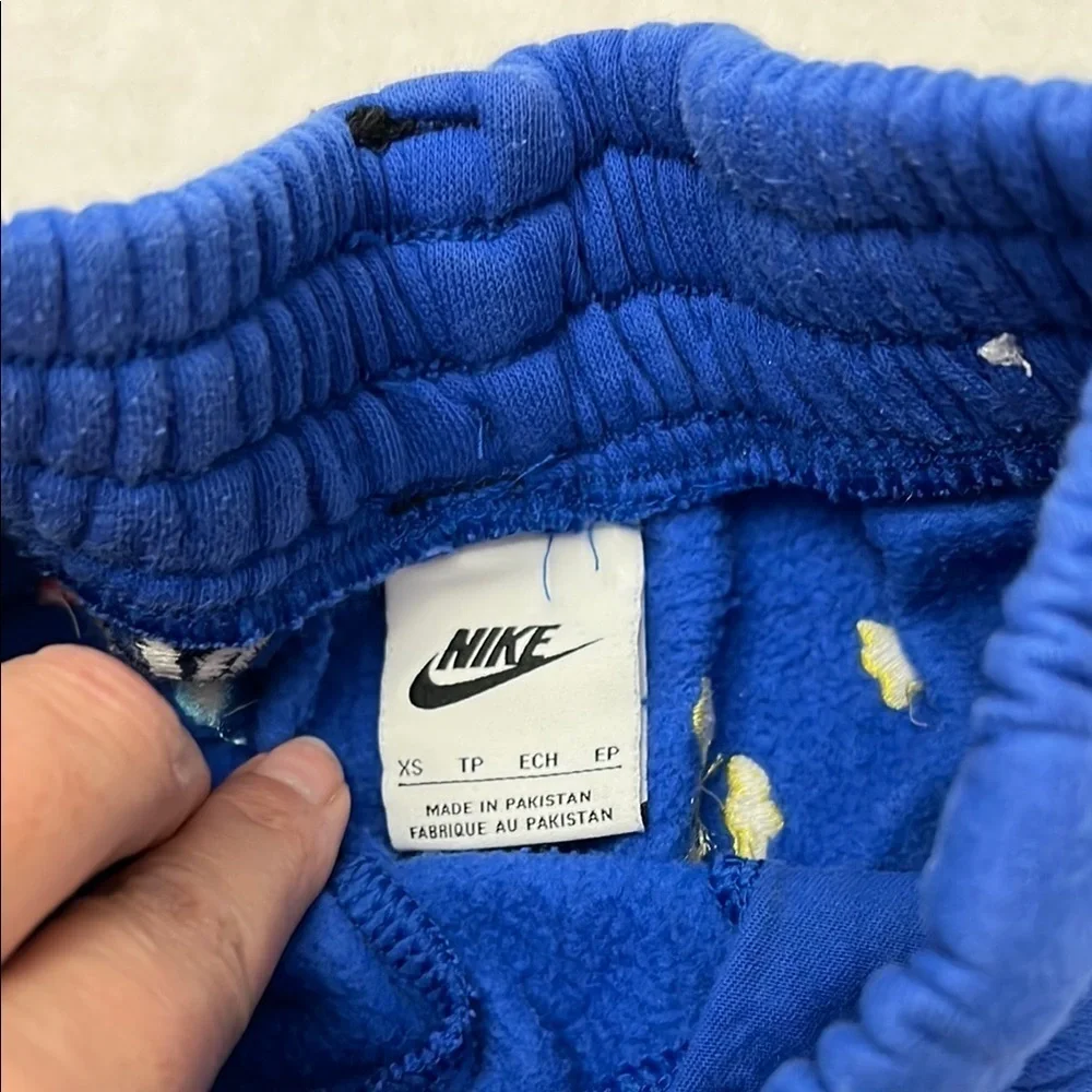 Nike Kids Royal Blue Shorts with Fun Patches
